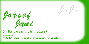 jozsef jani business card